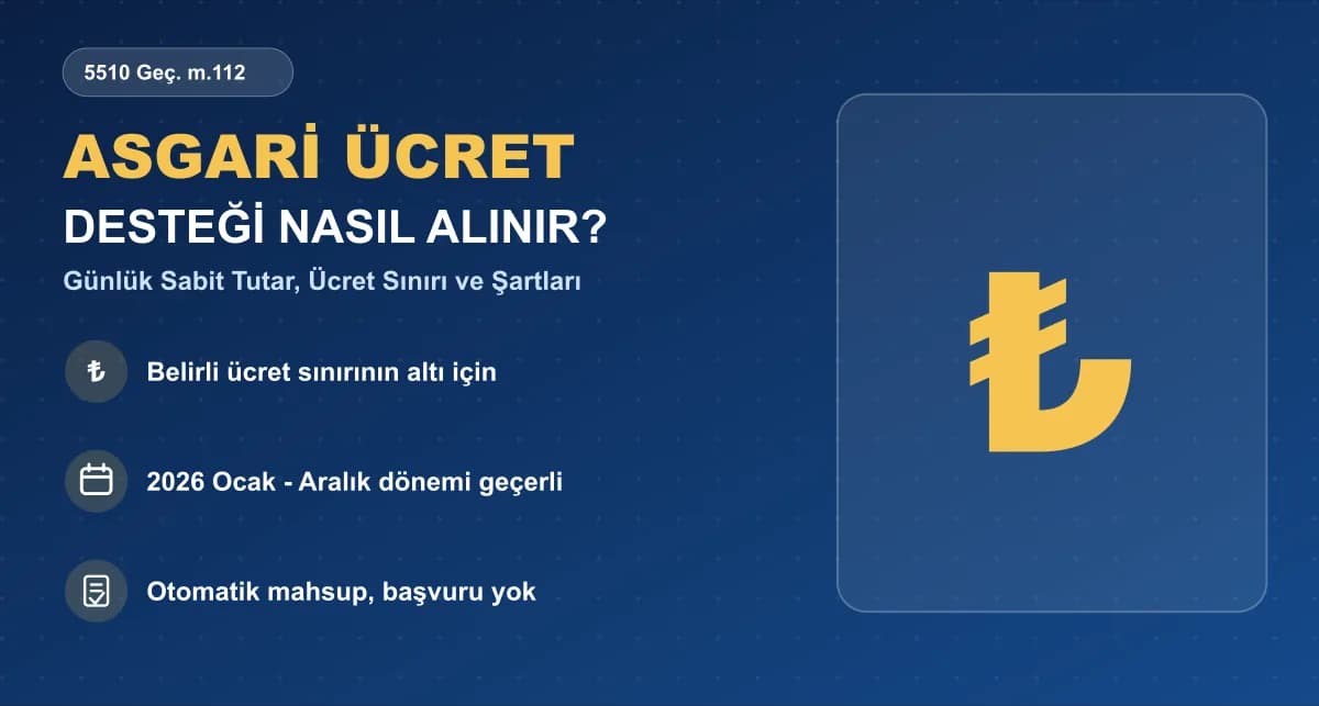 2026 Asgari Ücret Desteğinden Nasıl Faydalanılır?